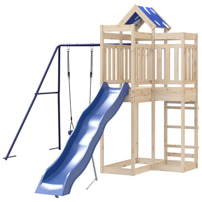 vidaXL Outdoor Playset Solid Wood Pine - Brown - 33327