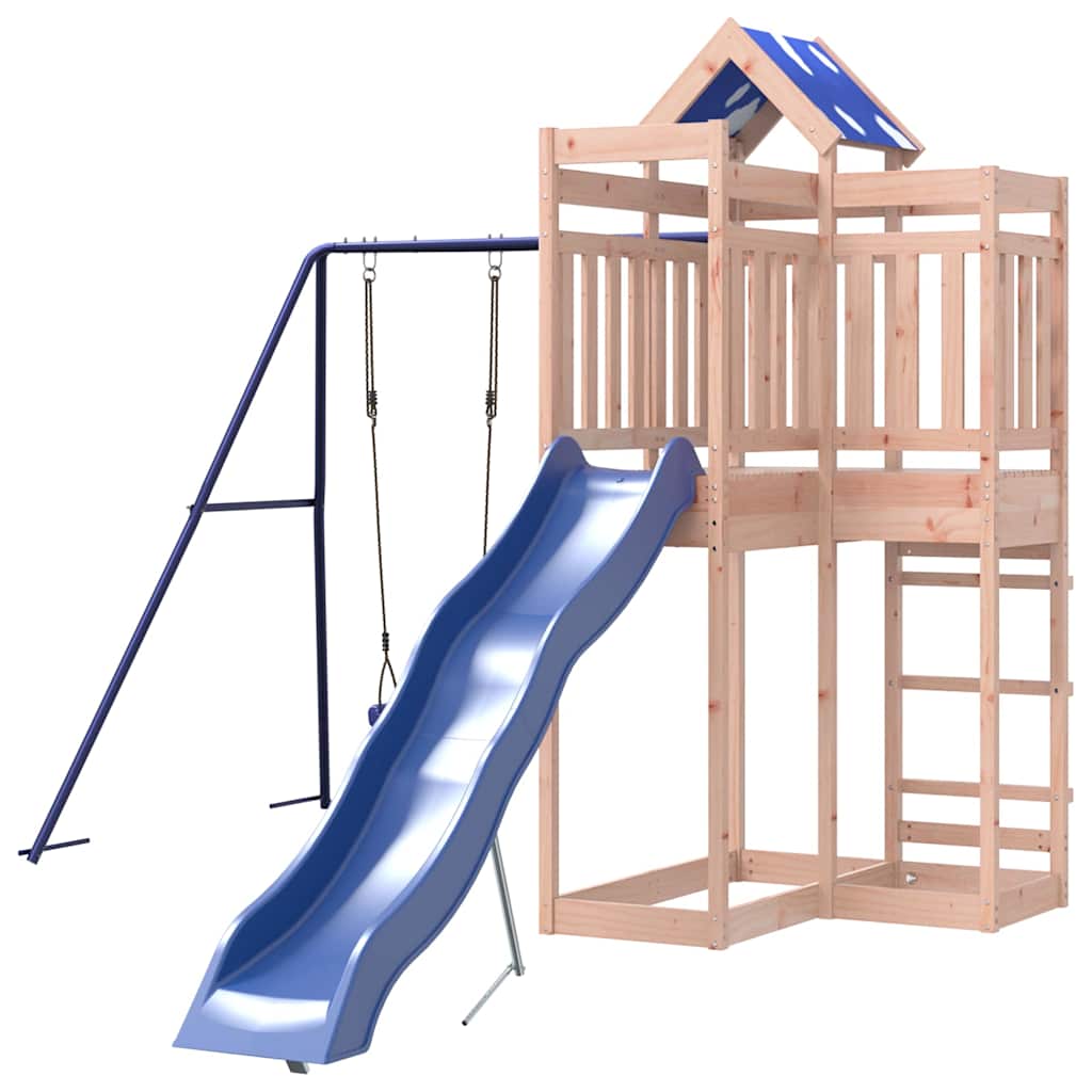 vidaXL Outdoor Playset Solid Wood Douglas - Brown - 33328