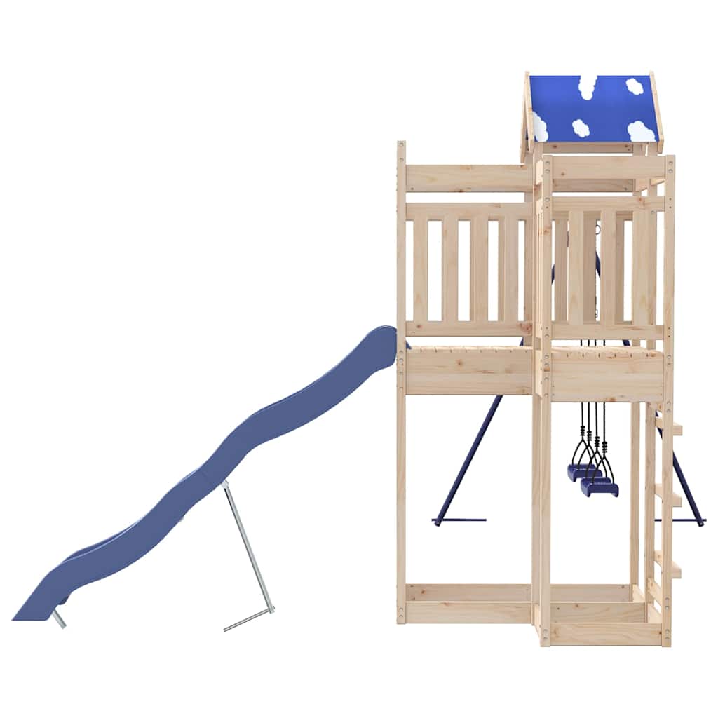 vidaXL Outdoor Playset Solid Wood Pine - Brown - 33329