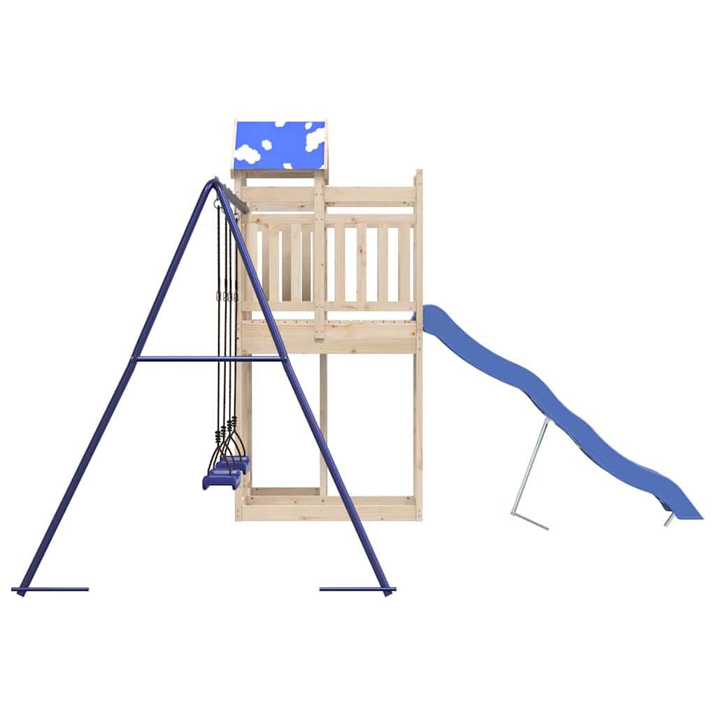 vidaXL Outdoor Playset Solid Wood Pine - Brown - 33329