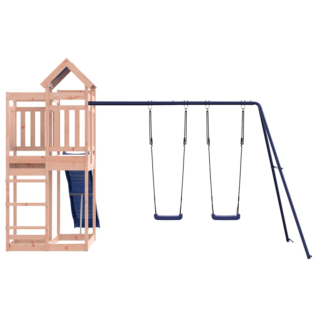 vidaXL Outdoor Playset Solid Wood Douglas - Brown - 33334