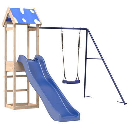vidaXL Outdoor Playset Solid Wood Pine - Brown - 33339