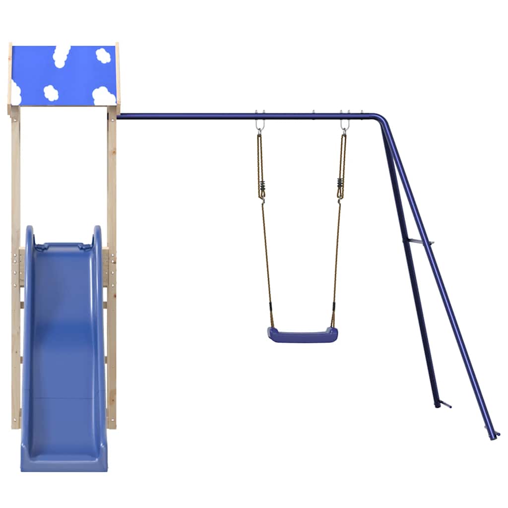 vidaXL Outdoor Playset Solid Wood Pine - Brown - 33339