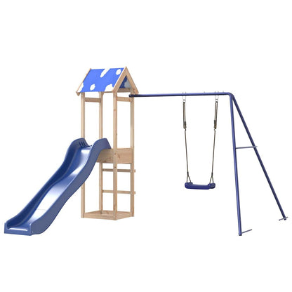 vidaXL Outdoor Playset Solid Wood Pine - Brown - 33339