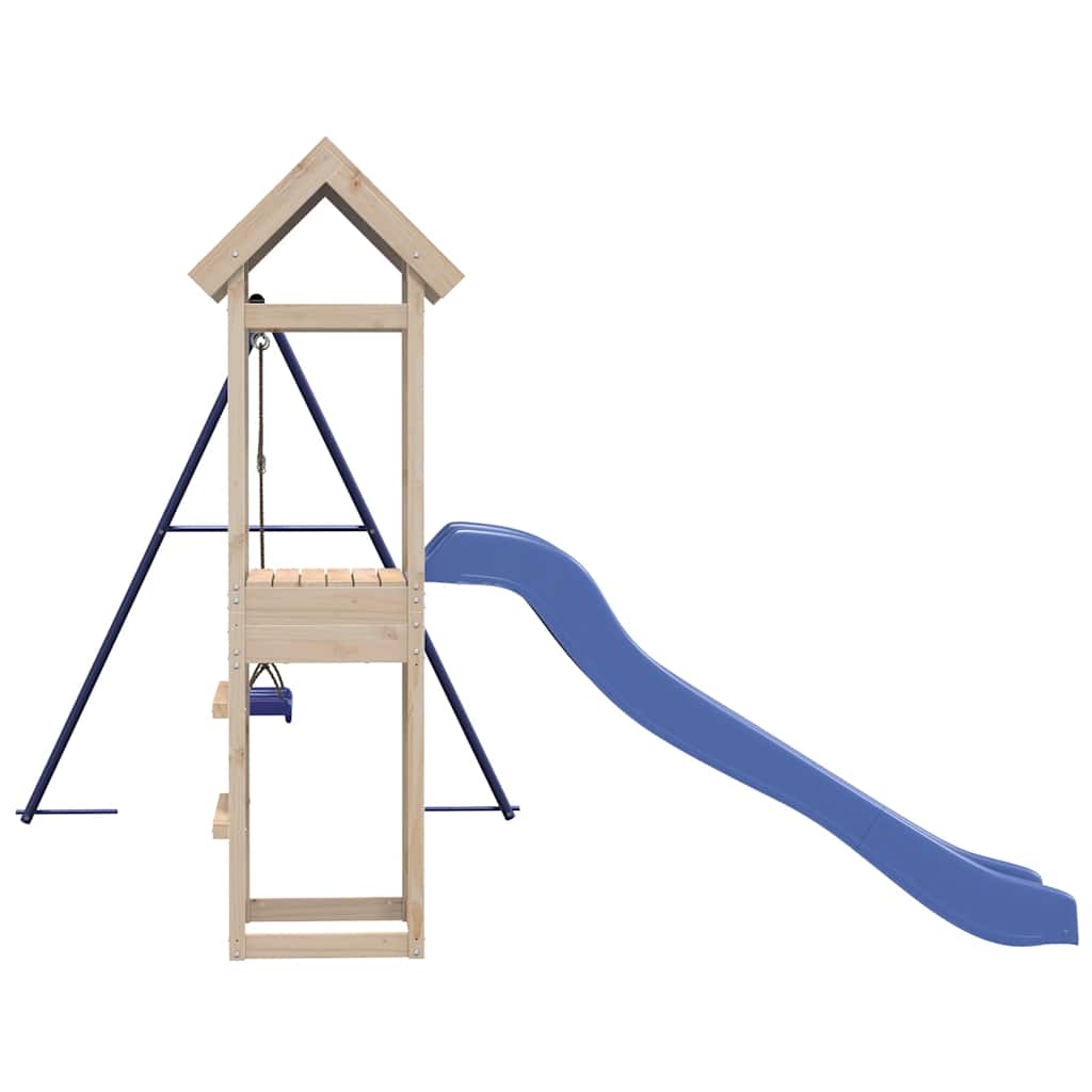 vidaXL Outdoor Playset Solid Wood Pine - Brown - 33339