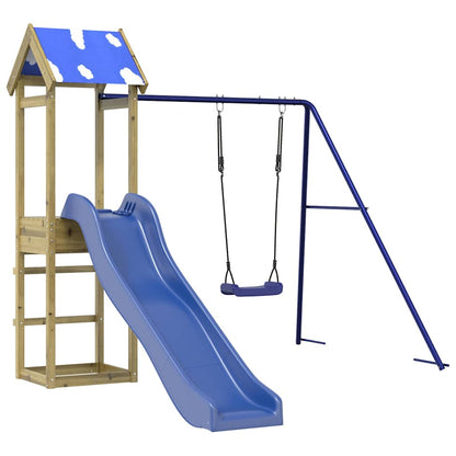vidaXL Outdoor Playset Impregnated Wood Pine - Brown - 33341