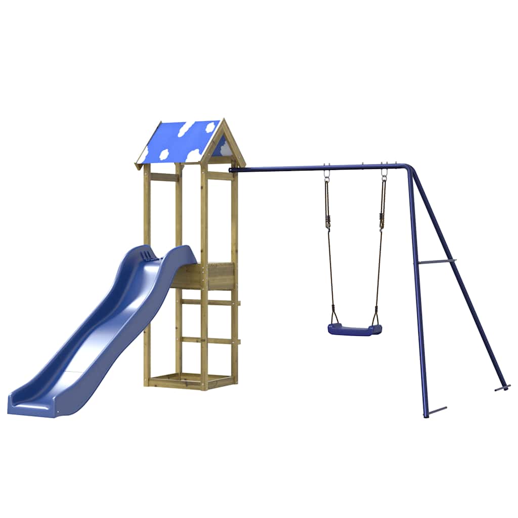 vidaXL Outdoor Playset Impregnated Wood Pine - Brown - 33341