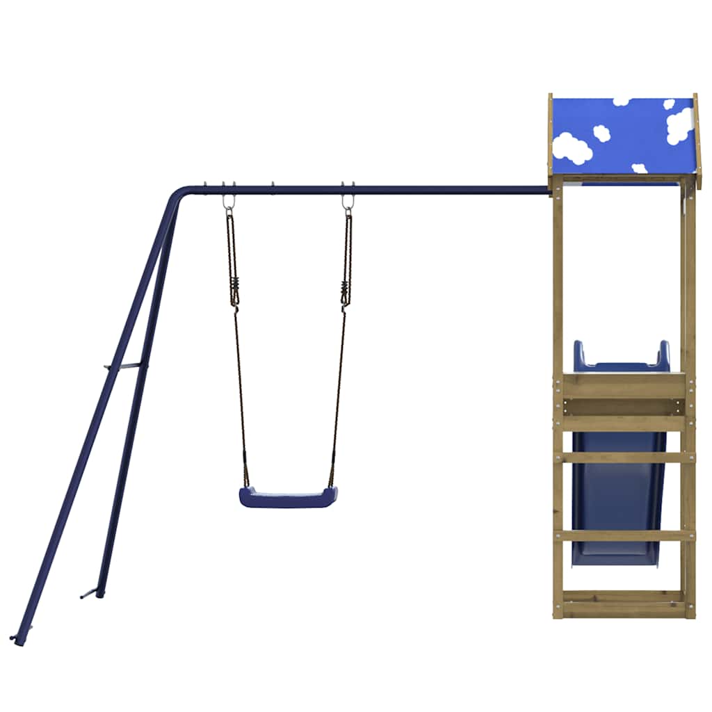 vidaXL Outdoor Playset Impregnated Wood Pine - Brown - 33341