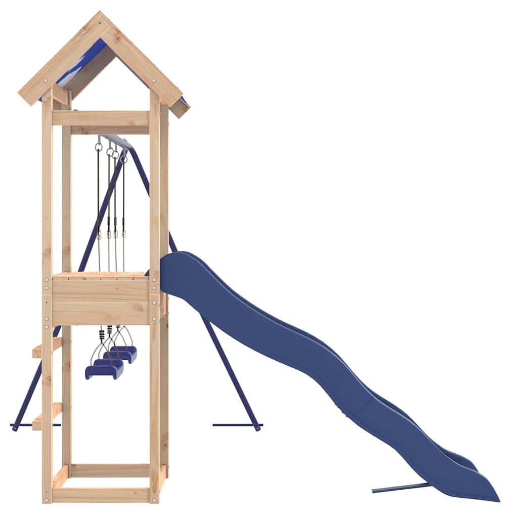 vidaXL Outdoor Playset Solid Wood Pine - Brown - 33344