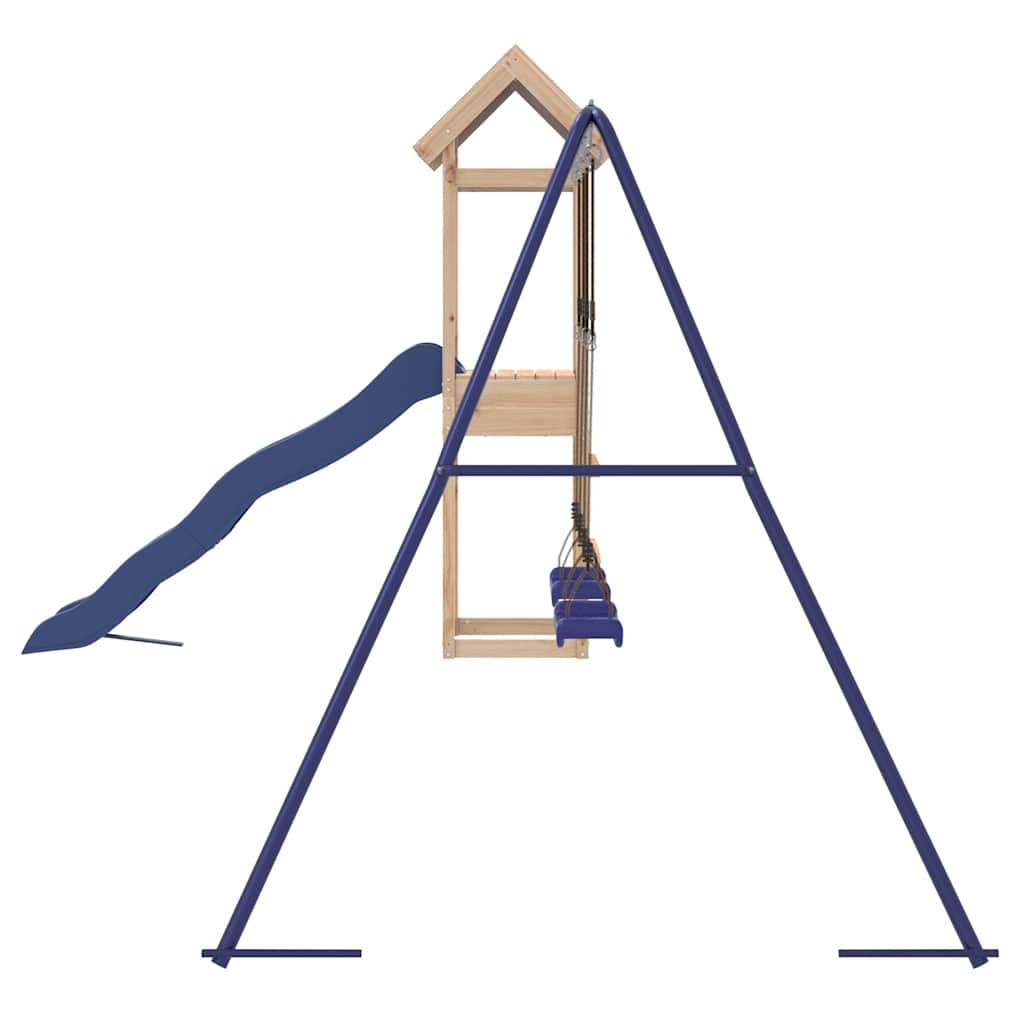 vidaXL Outdoor Playset Solid Wood Pine - Brown - 33344