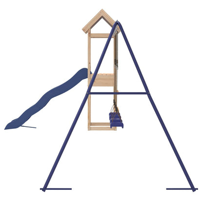 vidaXL Outdoor Playset Solid Wood Pine - Brown - 33344