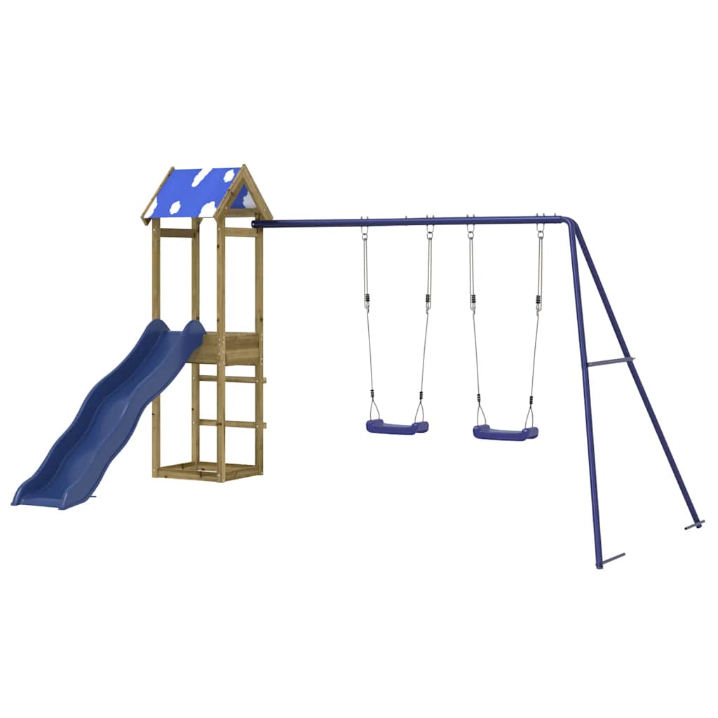 vidaXL Outdoor Playset Impregnated Wood Pine - Brown - 33348