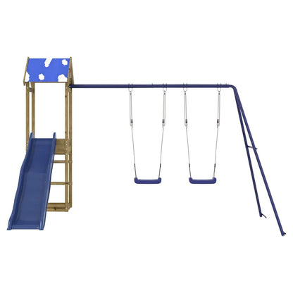vidaXL Outdoor Playset Impregnated Wood Pine - Brown - 33348