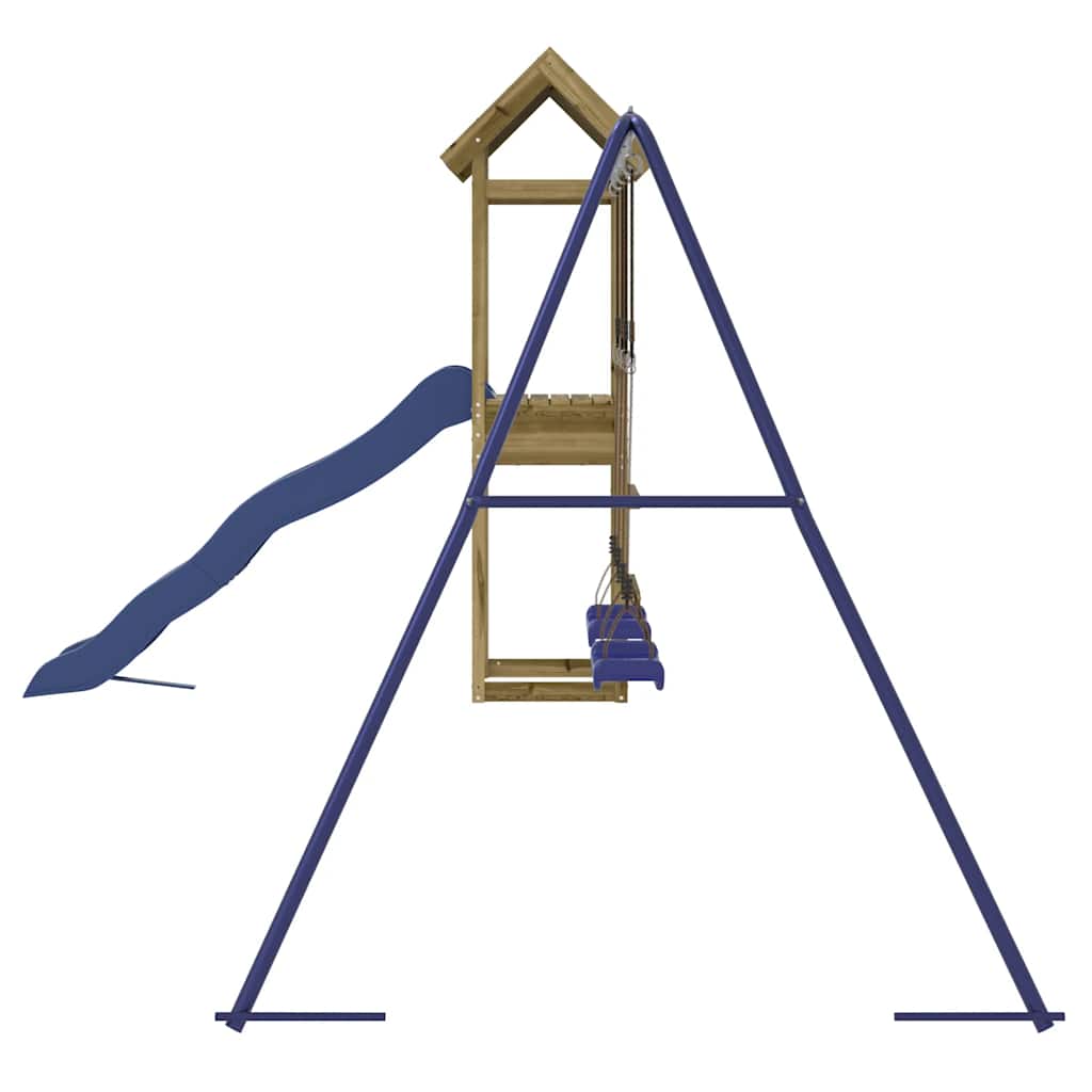 vidaXL Outdoor Playset Impregnated Wood Pine - Brown - 33348