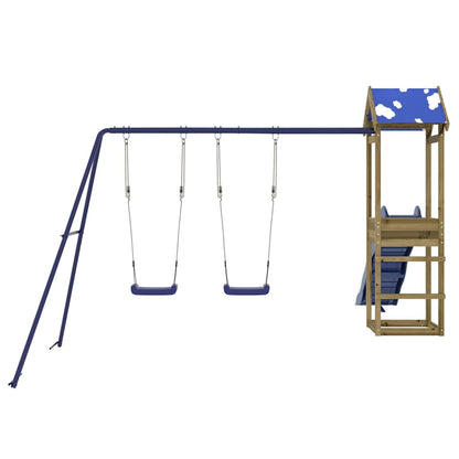 vidaXL Outdoor Playset Impregnated Wood Pine - Brown - 33348