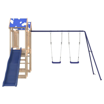 vidaXL Outdoor Playset Solid Wood Pine - Brown - 33353