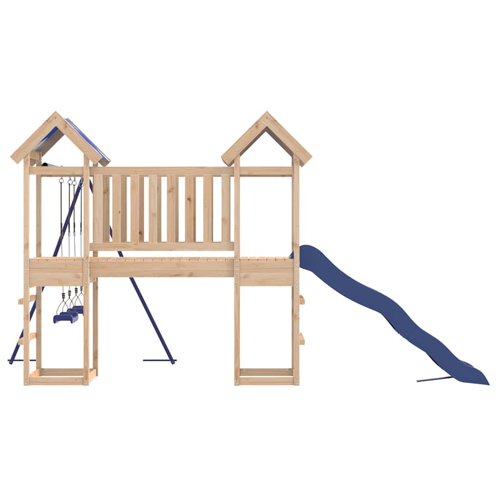 vidaXL Outdoor Playset Solid Wood Pine - Brown - 33353