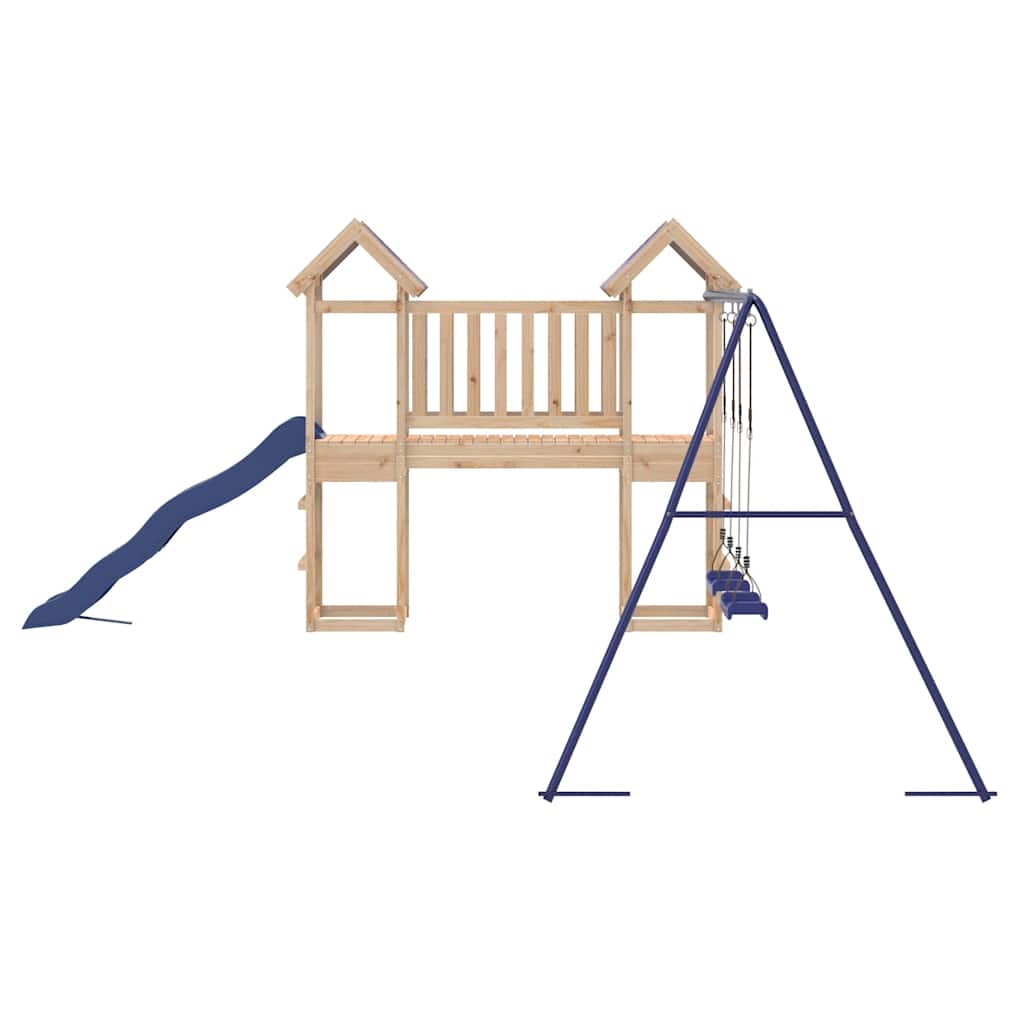vidaXL Outdoor Playset Solid Wood Pine - Brown - 33353