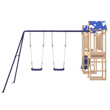 vidaXL Outdoor Playset Solid Wood Pine - Brown - 33353