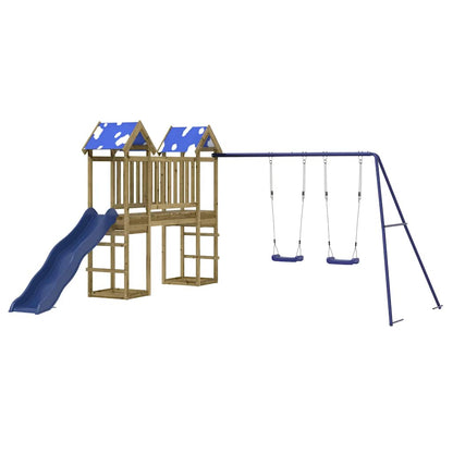 vidaXL Outdoor Playset Impregnated Wood Pine - Brown - 33354