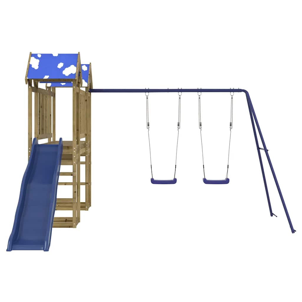 vidaXL Outdoor Playset Impregnated Wood Pine - Brown - 33354