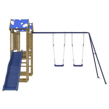 vidaXL Outdoor Playset Impregnated Wood Pine - Brown - 33354