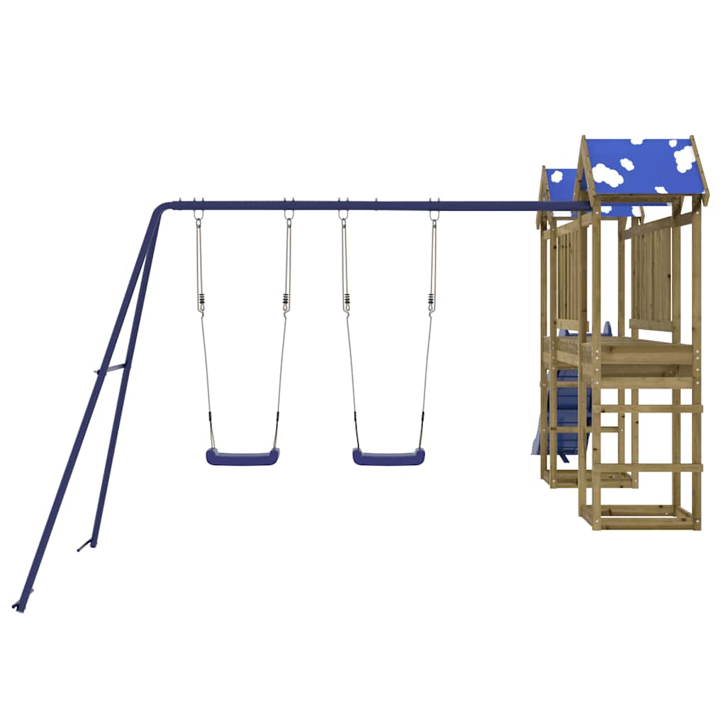 vidaXL Outdoor Playset Impregnated Wood Pine - Brown - 33354