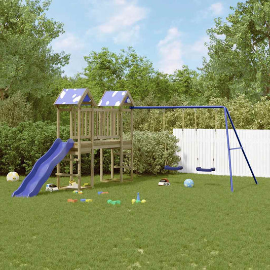 vidaXL Outdoor Playset Impregnated Wood Pine - Brown - 33354