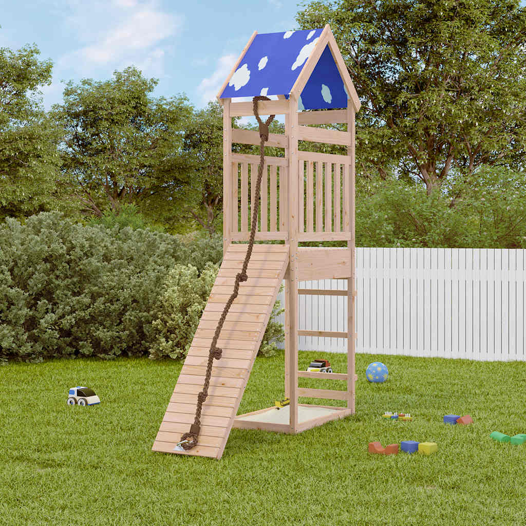 vidaXL Outdoor Playset Solid Wood Pine - Brown - 33358