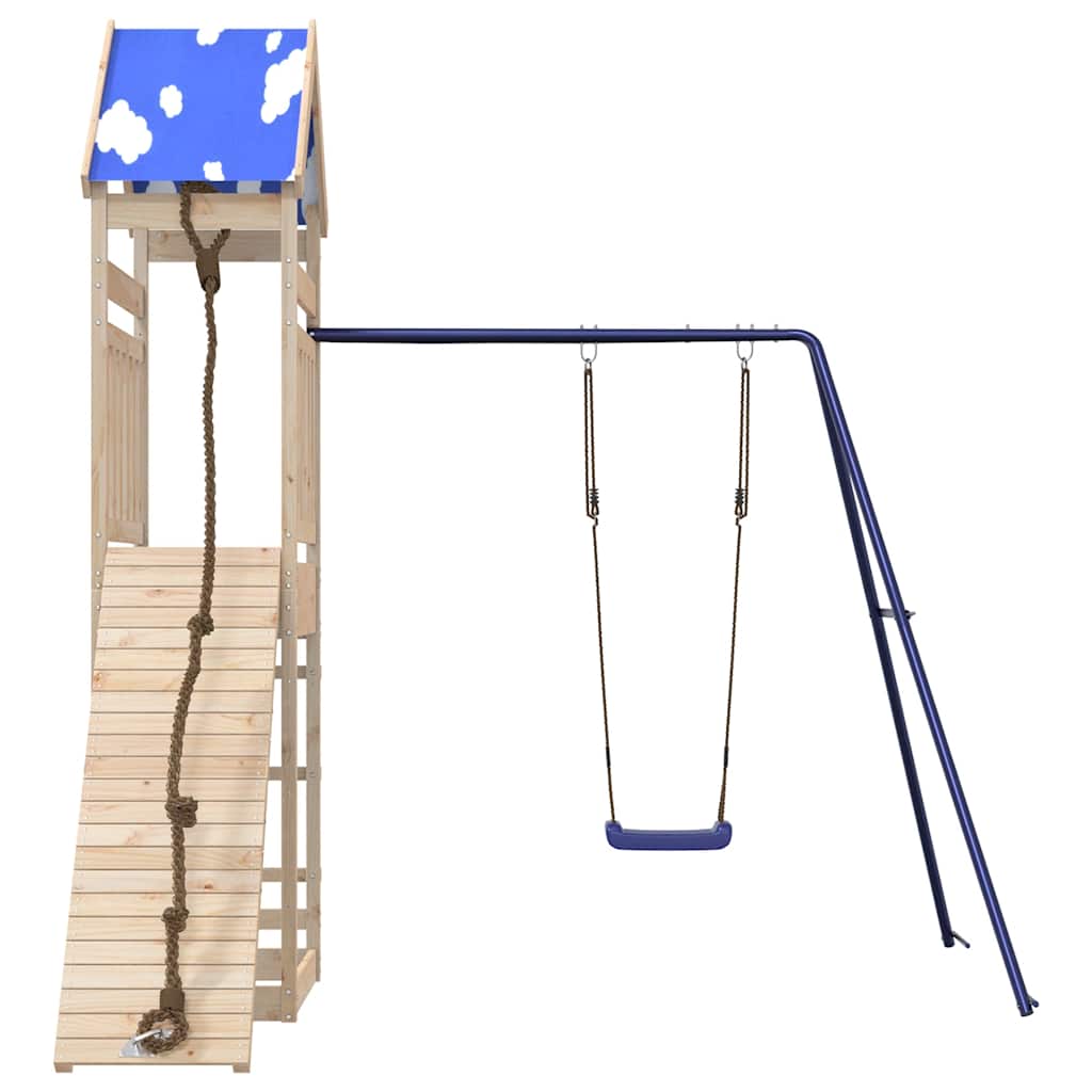 vidaXL Outdoor Playset Solid Wood Pine - Brown - 33362