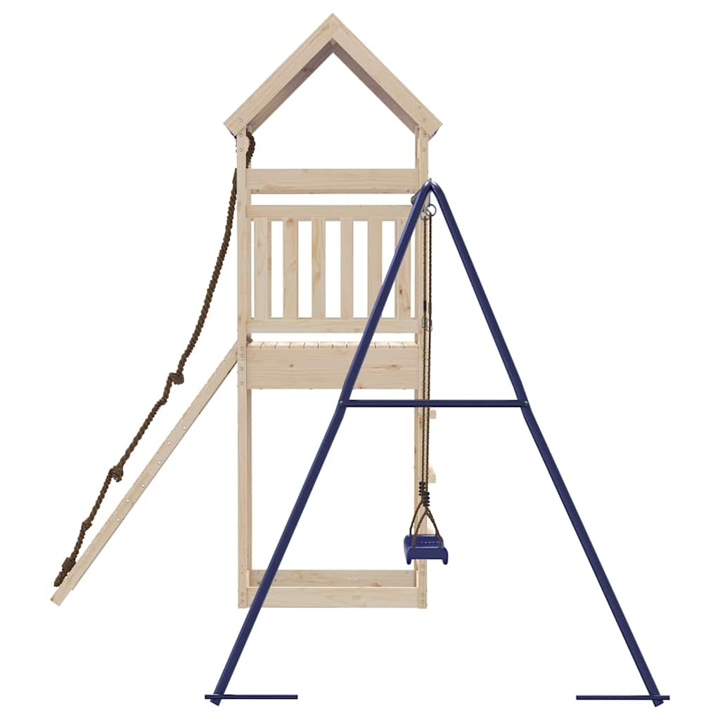 vidaXL Outdoor Playset Solid Wood Pine - Brown - 33362