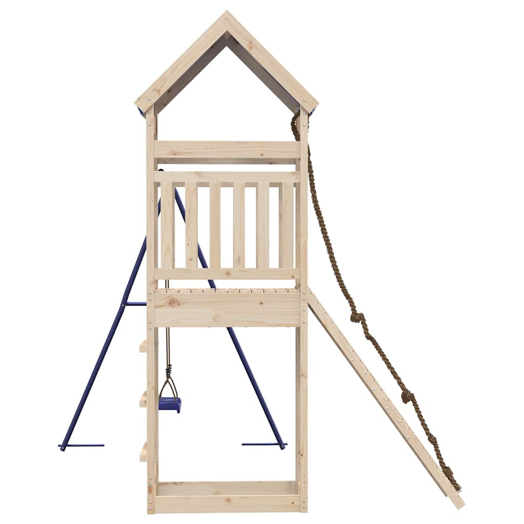 vidaXL Outdoor Playset Solid Wood Pine - Brown - 33362