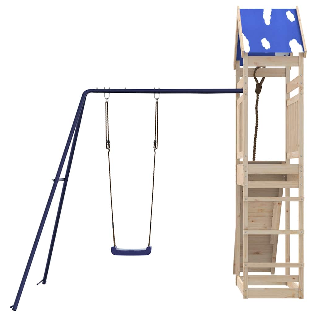 vidaXL Outdoor Playset Solid Wood Pine - Brown - 33362