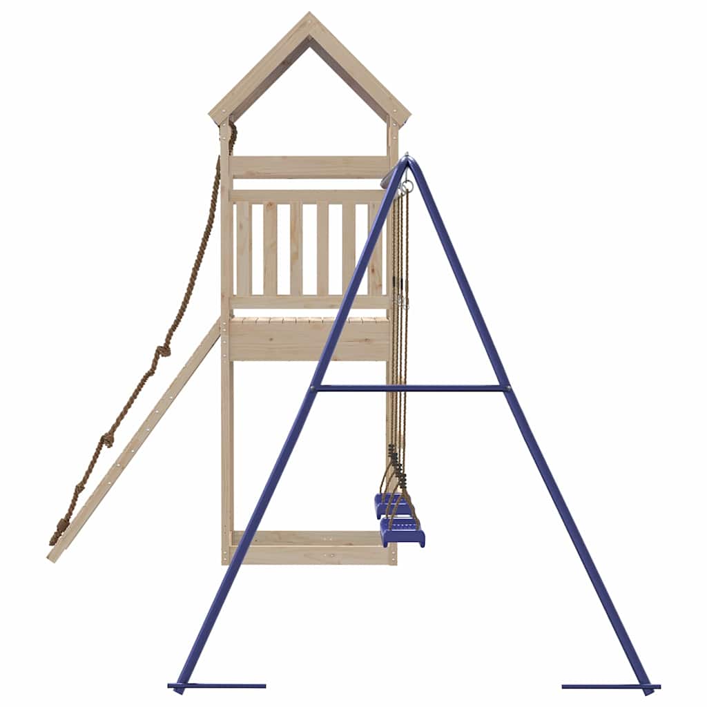 vidaXL Outdoor Playset Solid Wood Pine - Brown - 33373