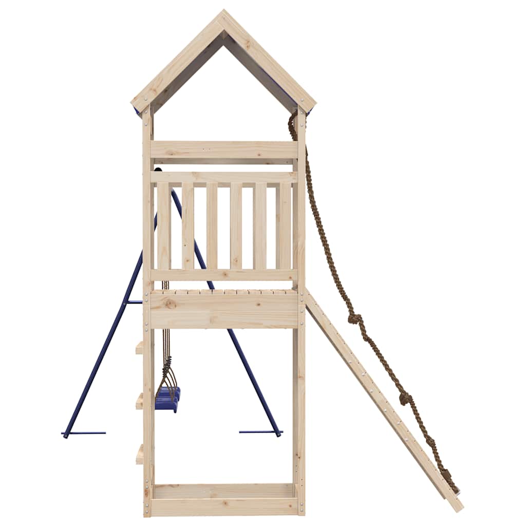 vidaXL Outdoor Playset Solid Wood Pine - Brown - 33373