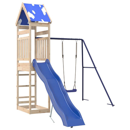 vidaXL Outdoor Playset Solid Wood Pine - Brown - 33380