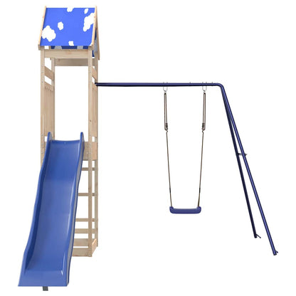 vidaXL Outdoor Playset Solid Wood Pine - Brown - 33380