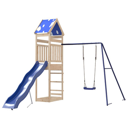 vidaXL Outdoor Playset Solid Wood Pine - Brown - 33380