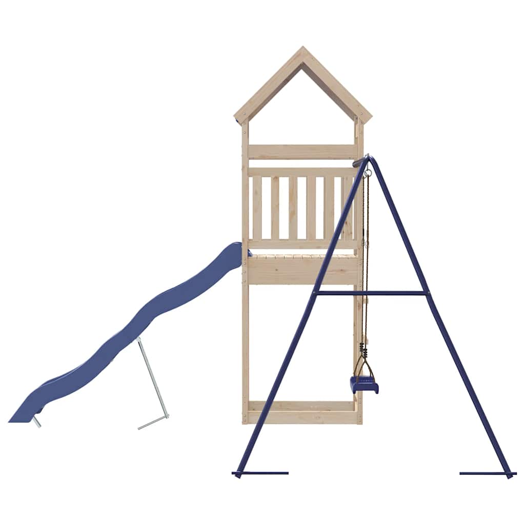 vidaXL Outdoor Playset Solid Wood Pine - Brown - 33380