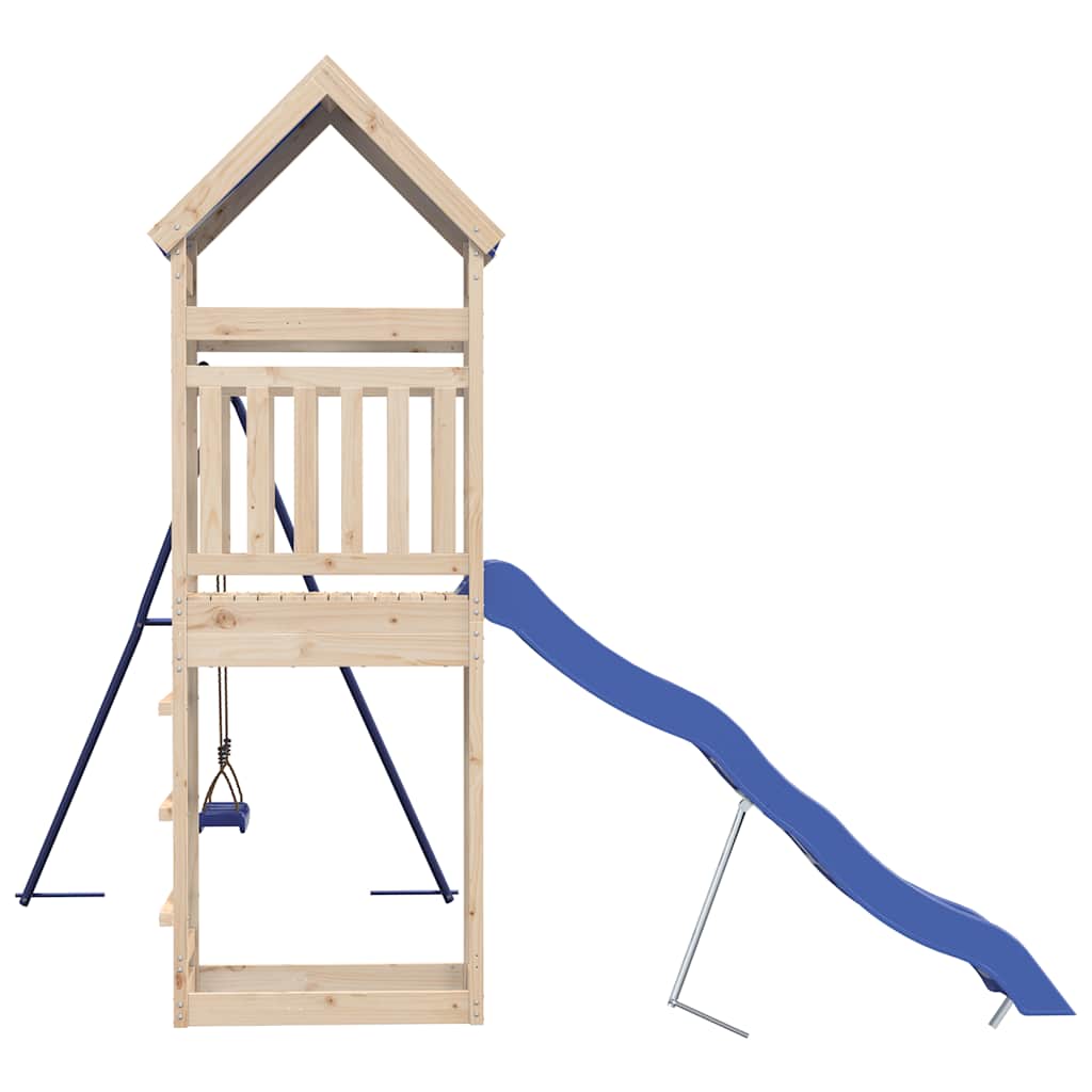 vidaXL Outdoor Playset Solid Wood Pine - Brown - 33380