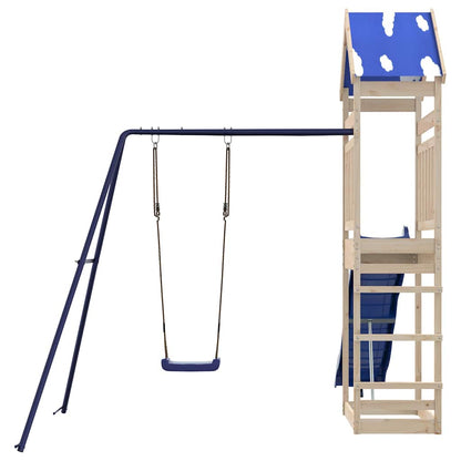 vidaXL Outdoor Playset Solid Wood Pine - Brown - 33380