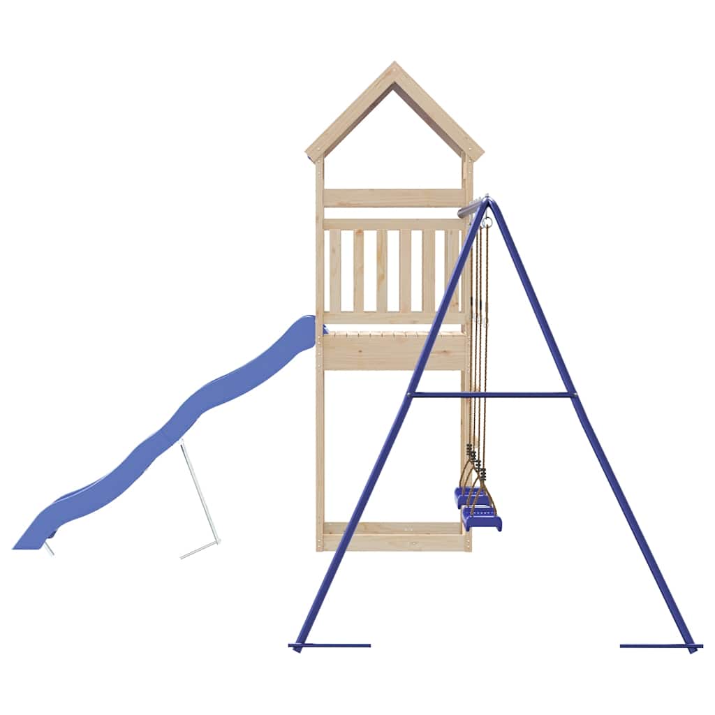 vidaXL Outdoor Playset Solid Wood Pine - Brown - 33381