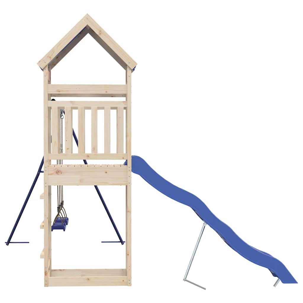 vidaXL Outdoor Playset Solid Wood Pine - Brown - 33381