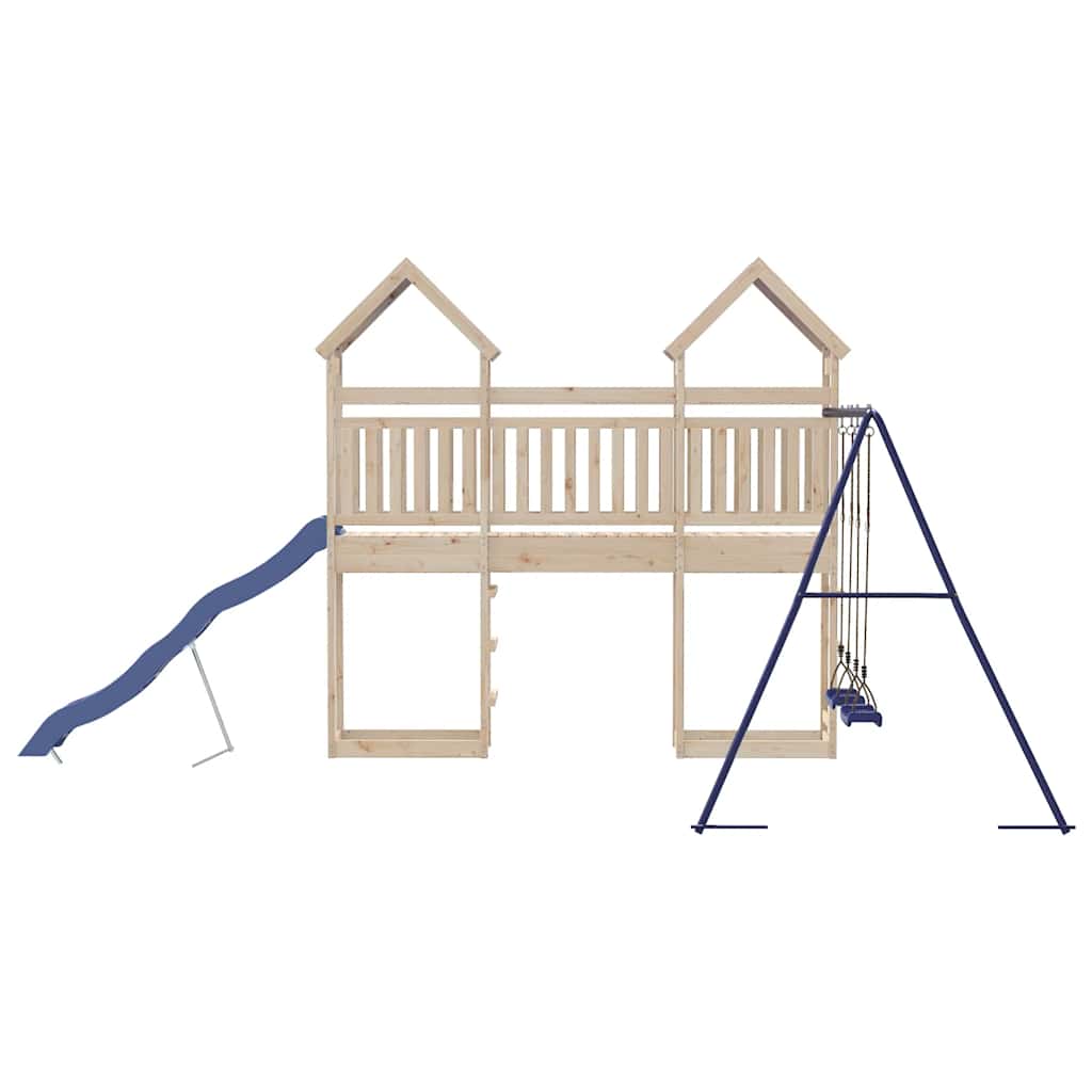vidaXL Outdoor Playset Solid Wood Pine - Brown - 33385