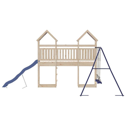 vidaXL Outdoor Playset Solid Wood Pine - Brown - 33385