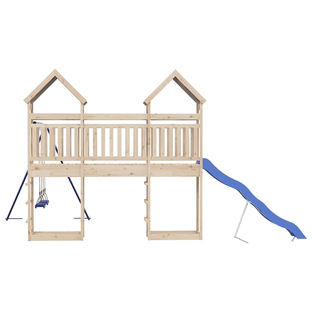 vidaXL Outdoor Playset Solid Wood Pine - Brown - 33385