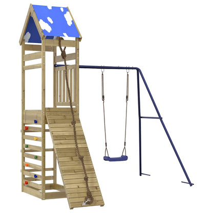 vidaXL Outdoor Playset Impregnated Wood Pine - Brown - 33397