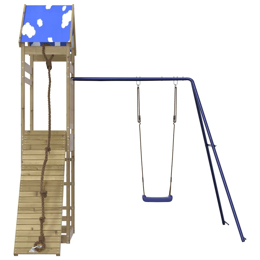vidaXL Outdoor Playset Impregnated Wood Pine - Brown - 33397