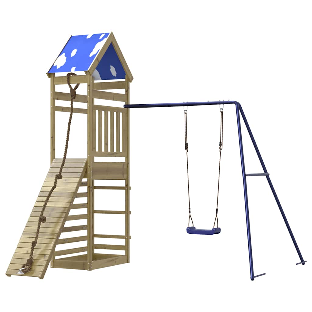 vidaXL Outdoor Playset Impregnated Wood Pine - Brown - 33397