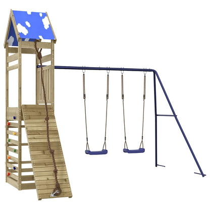 vidaXL Outdoor Playset Impregnated Wood Pine - Brown - 33402